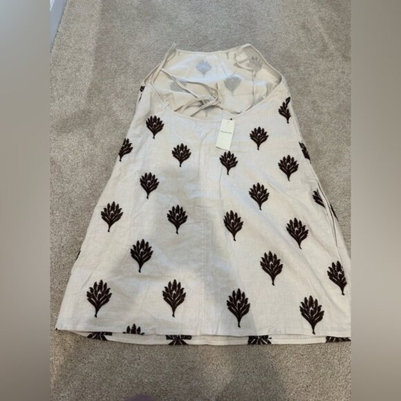 Abercrombie & Fitch Linen-Blend Apron Mini Dress Medium Petite NWT - Picture 4 of 4